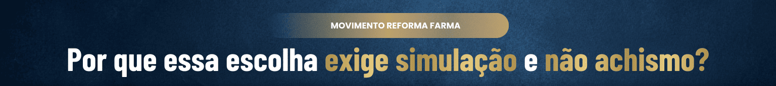 Por que essa escolha exige simulação e não pode ser “achismo”?